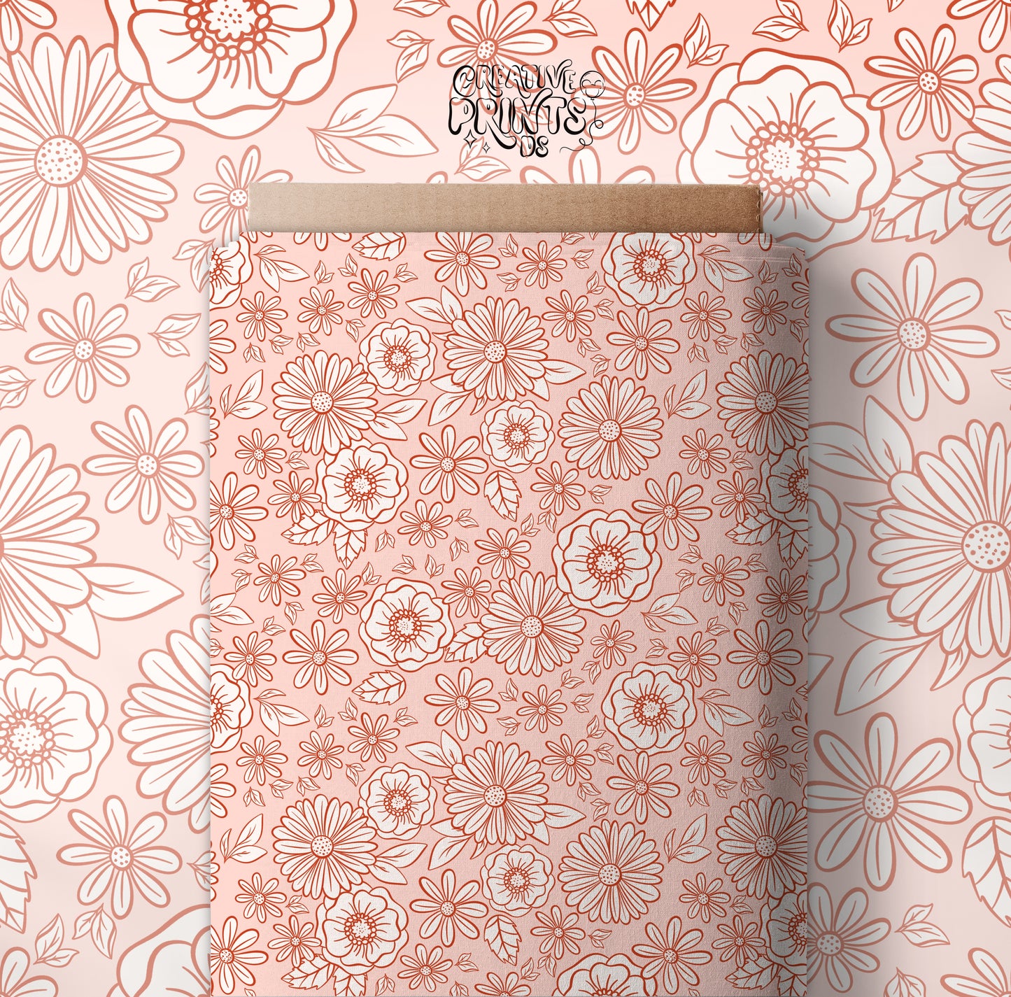 Boho Floral Seamless pattern