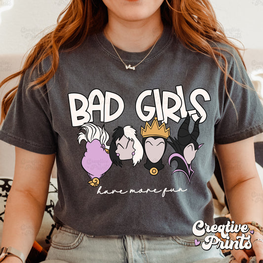 Bad Girls Villains PNG - White