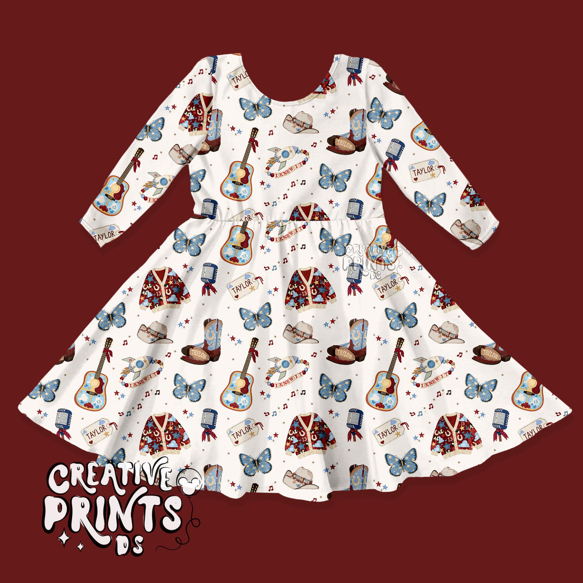 Music Star Pop Country Seamless Pattern