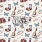 Music Star Pop Country Seamless Pattern