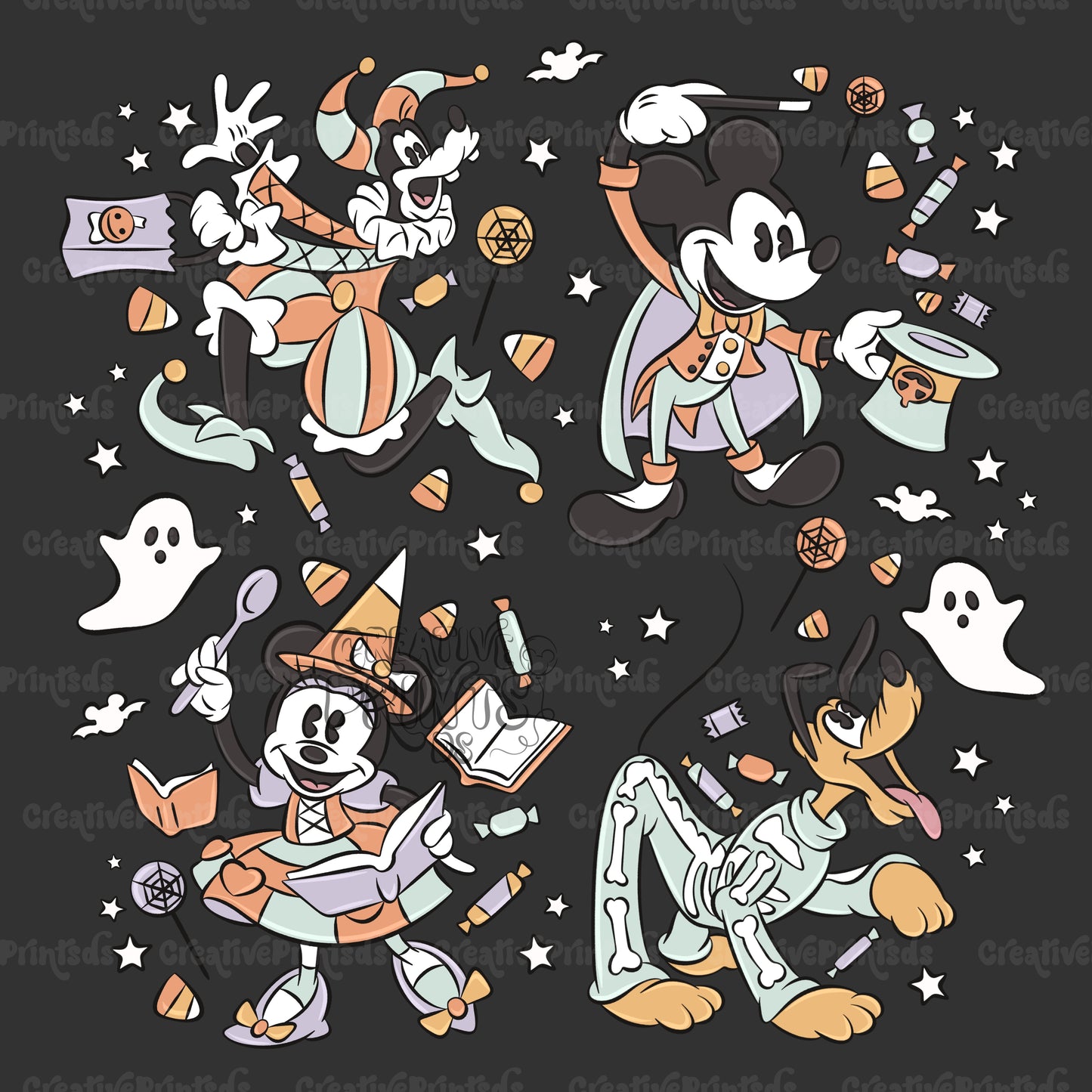 Spooky Friends PNG (2 files)