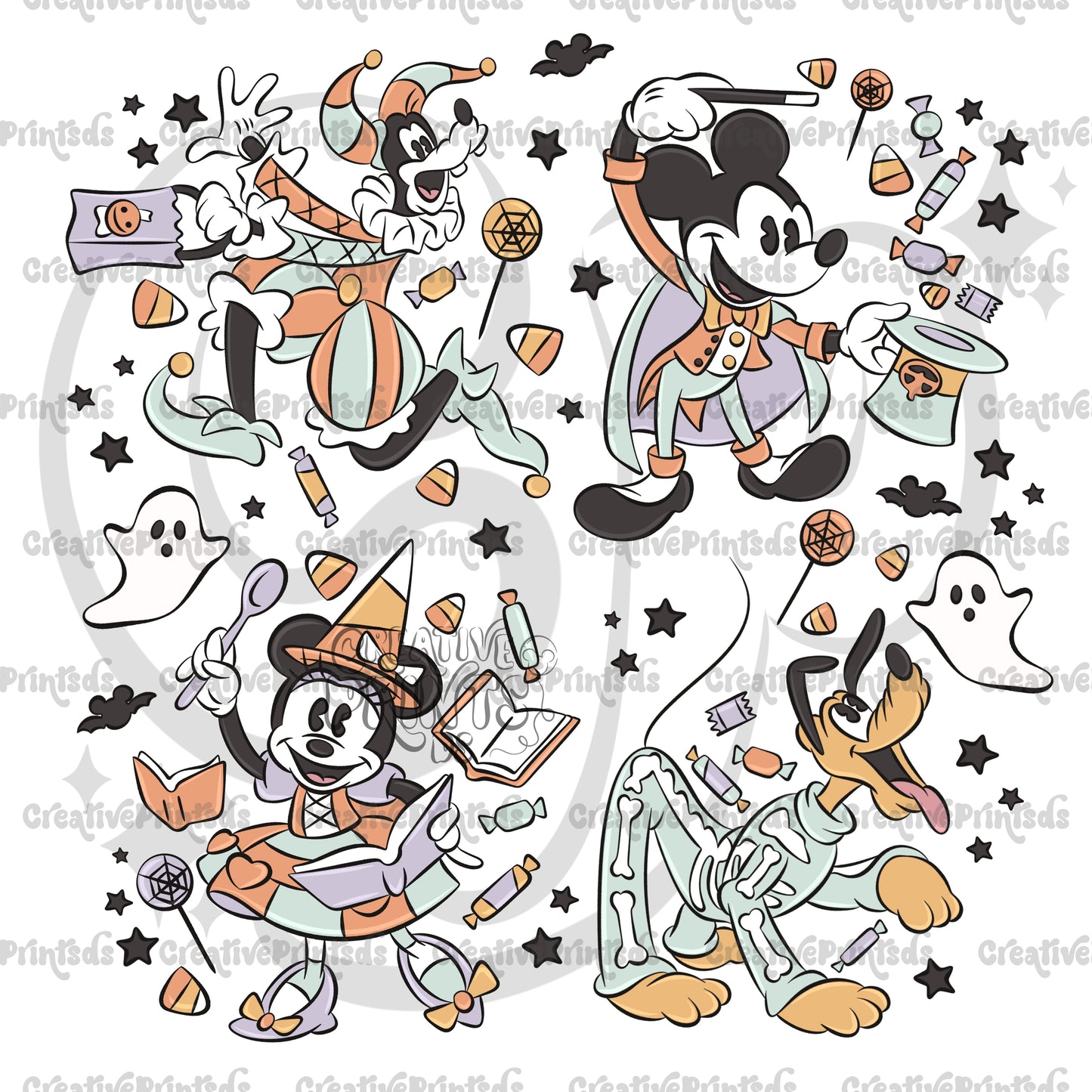 Spooky Friends PNG (2 files)