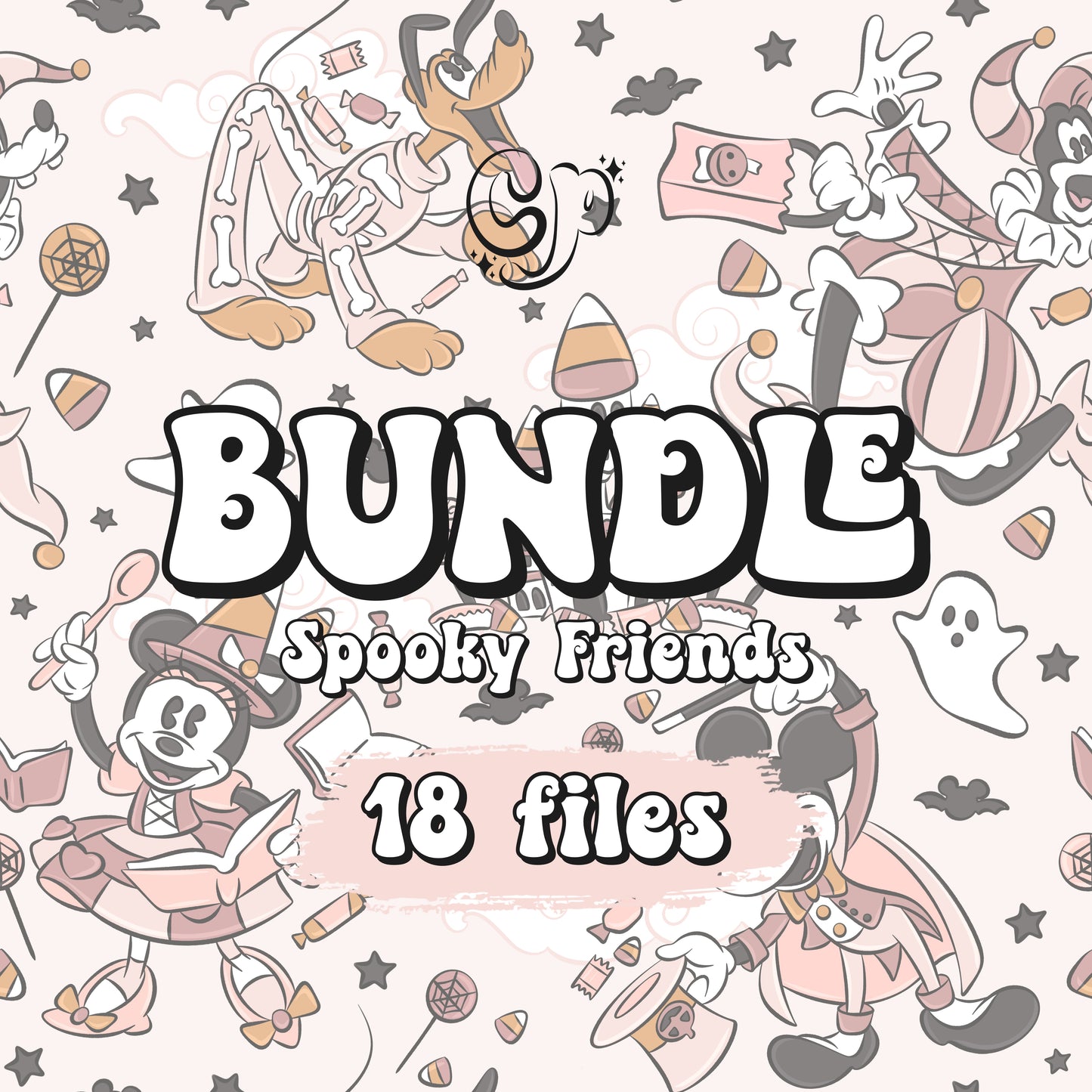 ALL FOR LESS! Spooky Friends - 18 files