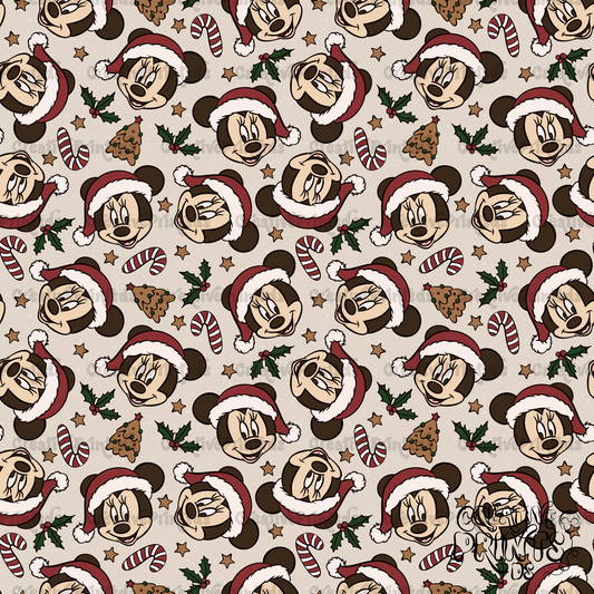 Classic Christmas Mouse Seamless files (2)