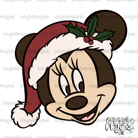 Classic Christmas Mouse PNG