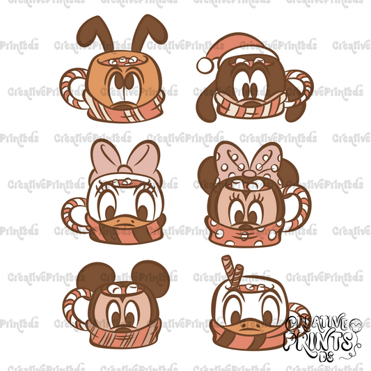 Neutral Christmas Magical Mugs PNG