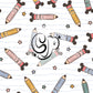 Magic pencils seamless pattern ( 2 files )