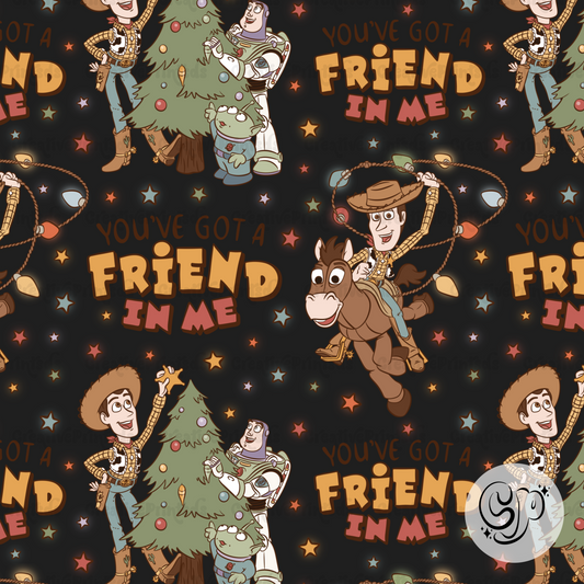 Christmas Story Friends Seamless file