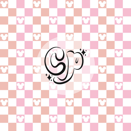 Mouse ears Checkered Seamless file