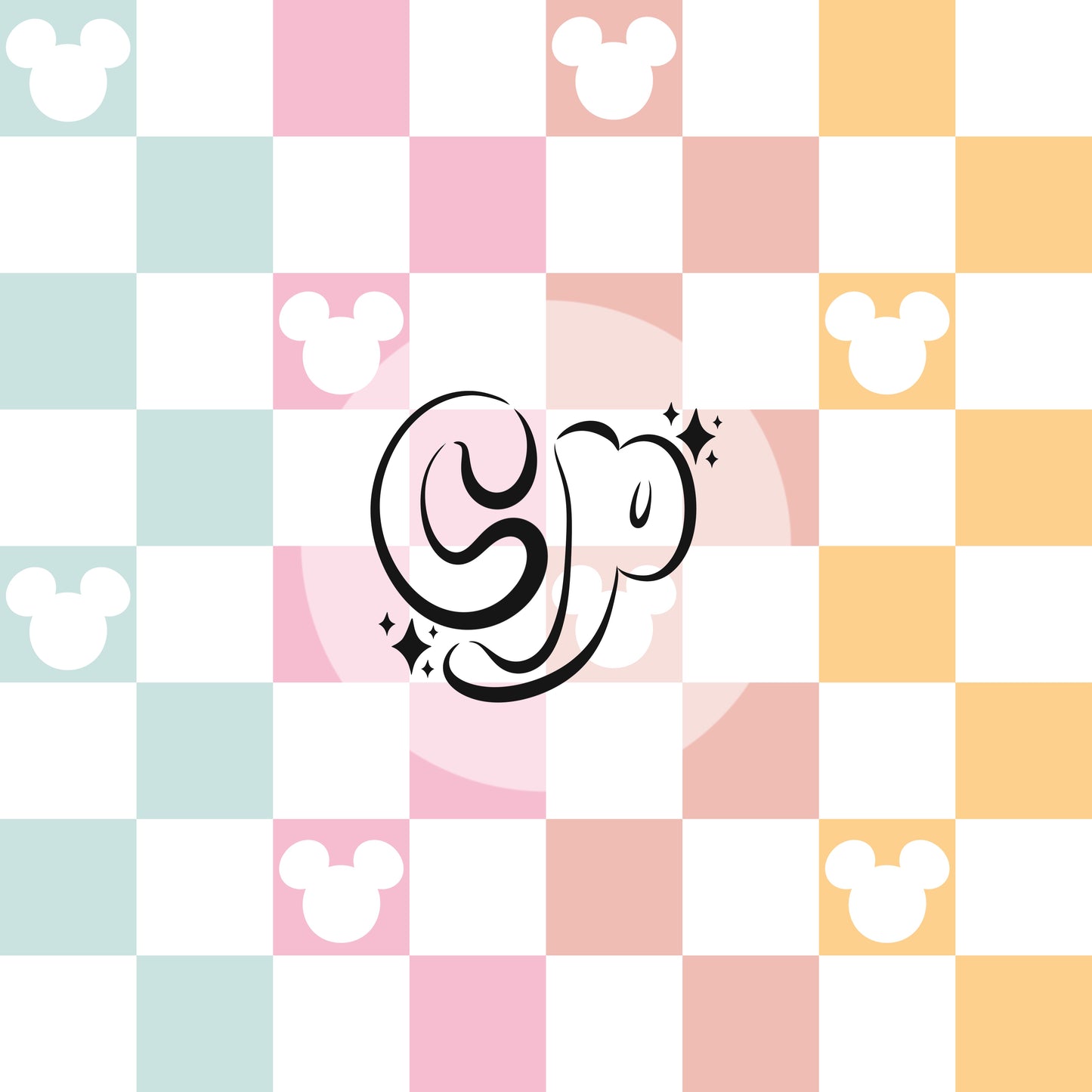 Mouse ears Checkered Seamless file