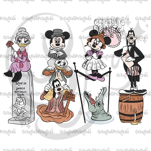 Haunted Mansion Mouse & Friends PNG