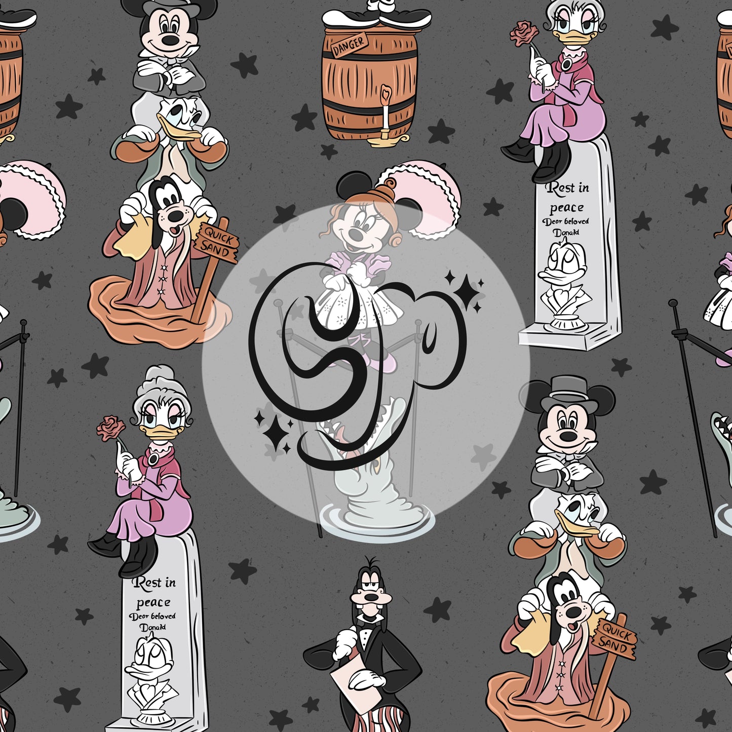 Haunted Mansion Mouse & Friends Seamless file