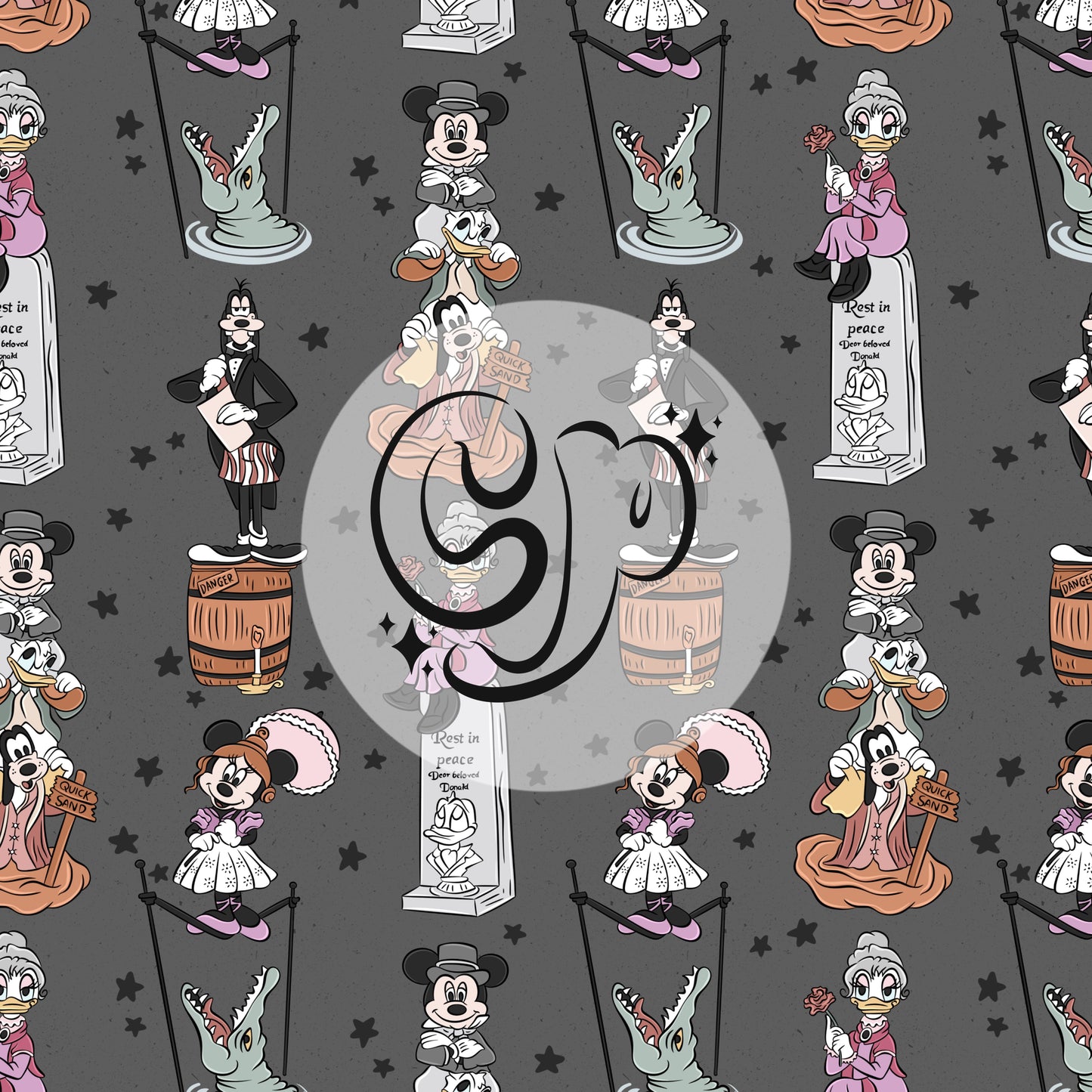 Haunted Mansion Mouse & Friends Seamless file