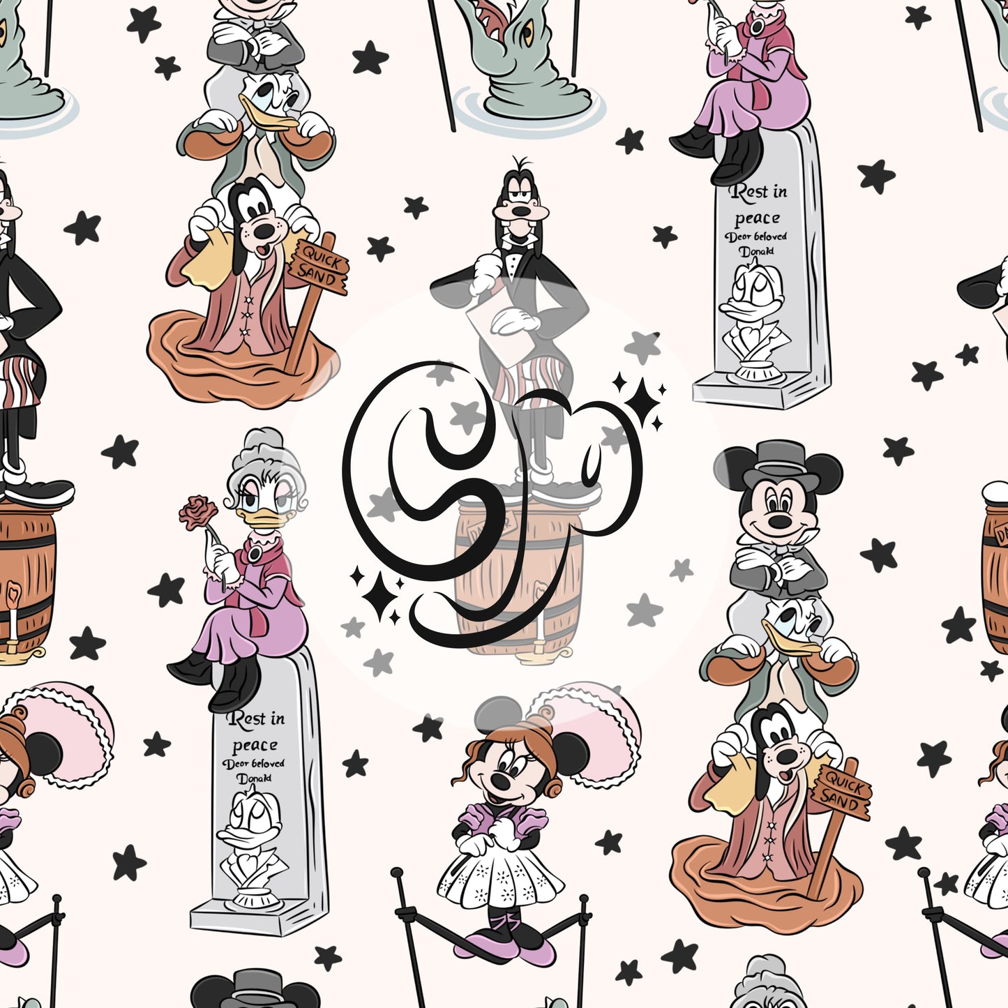 Haunted Mansion Mouse & Friends Seamless file