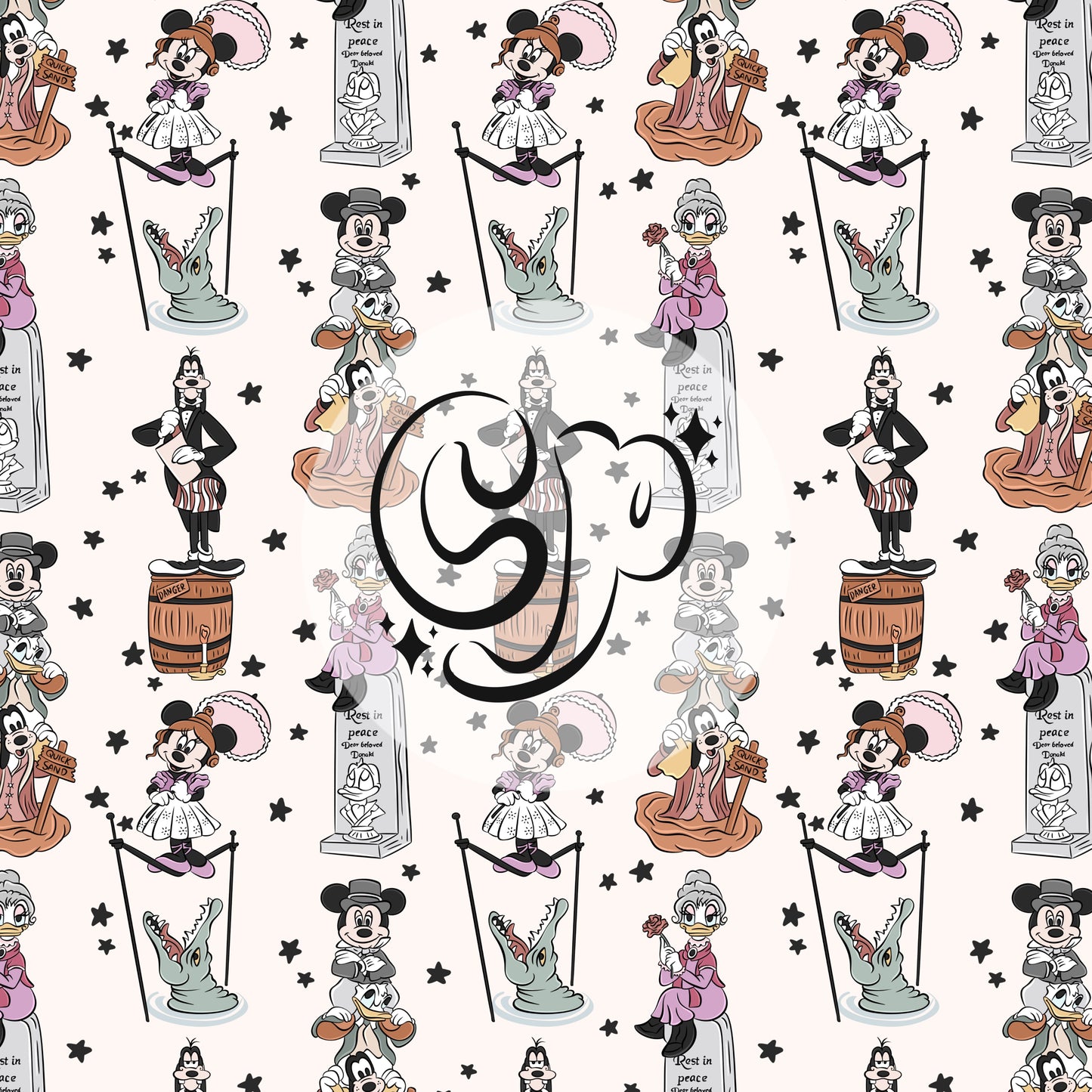 Haunted Mansion Mouse & Friends Seamless file