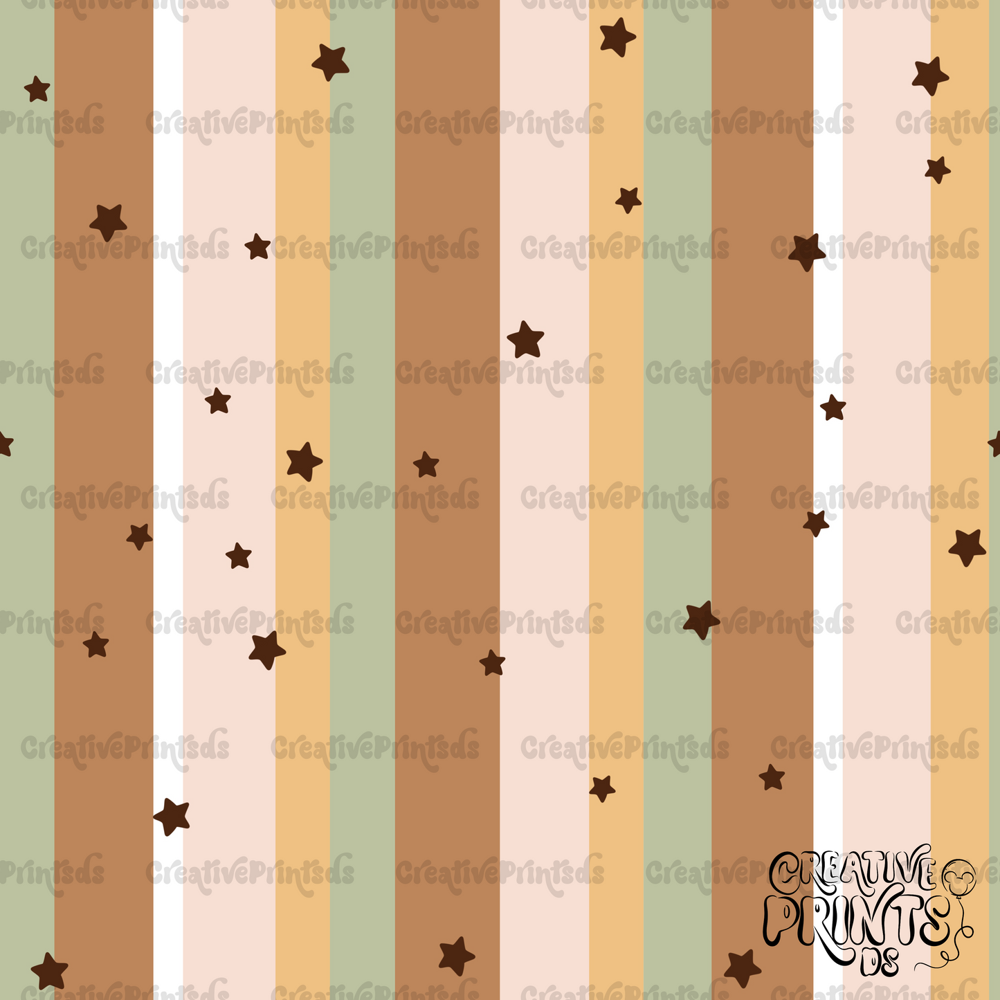 Coord Stripes With Stars Seamless file