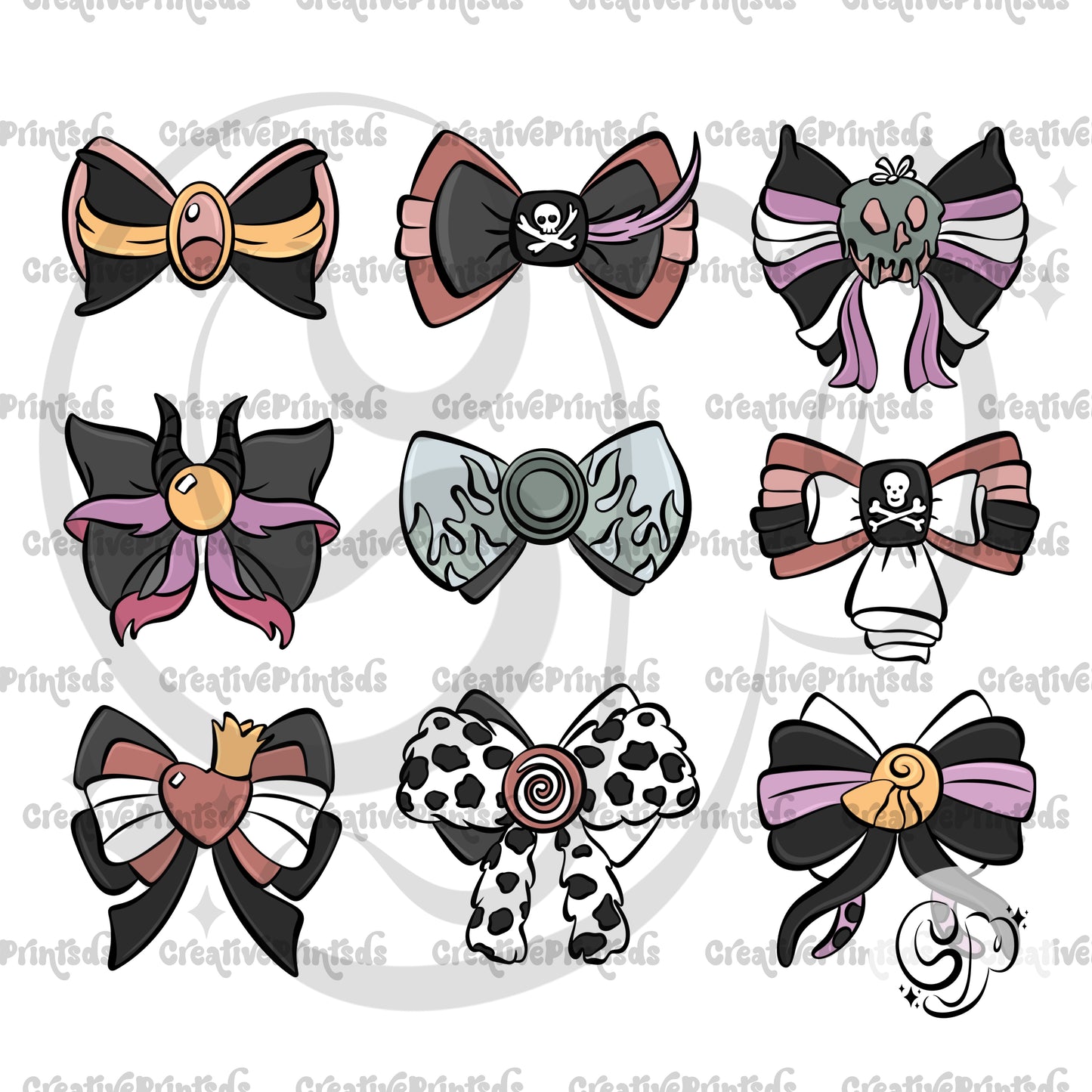 Villain Bows PNG