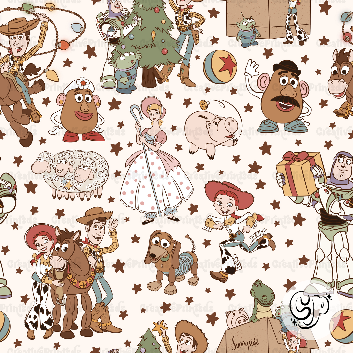 Christmas Story Friends Seamless file