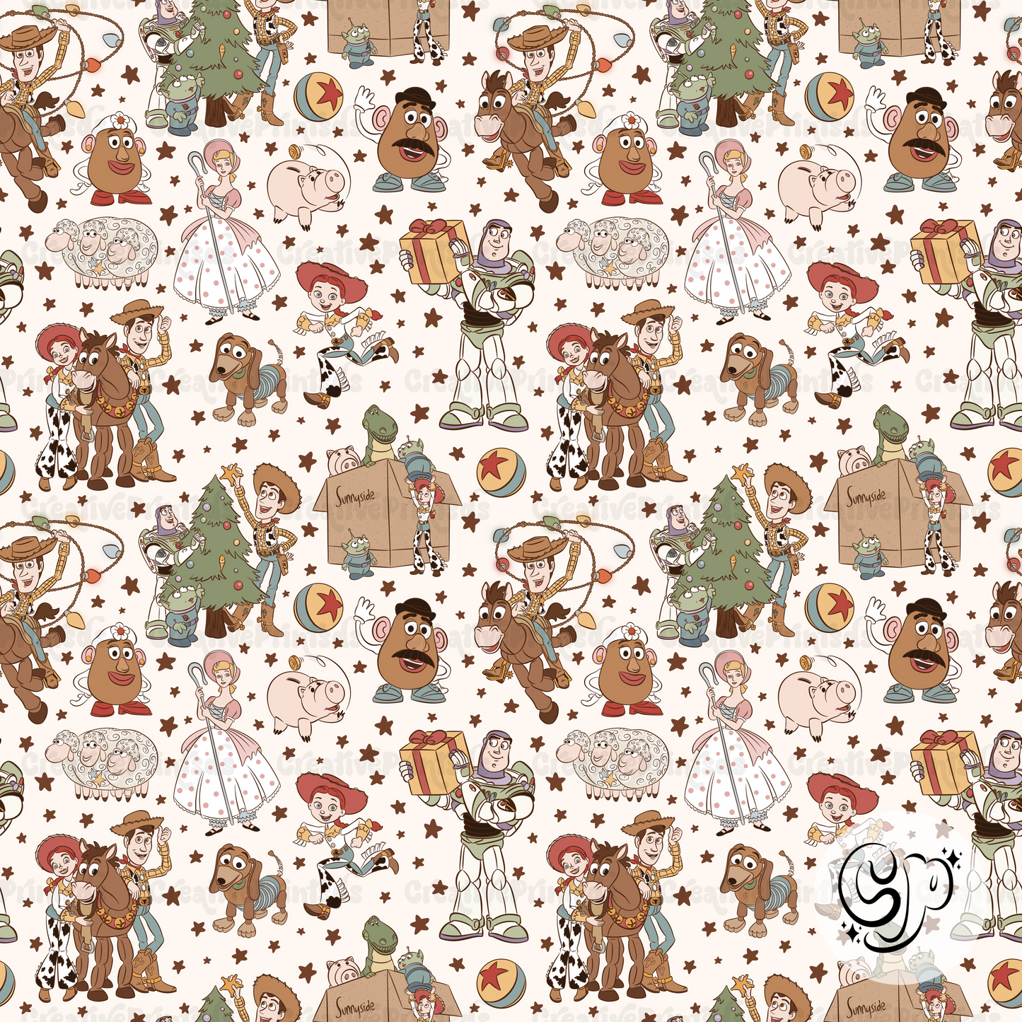 Christmas Story Friends Seamless file