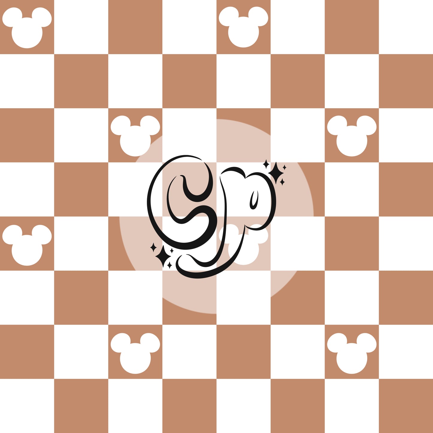 Mouse ears checkered seamless file