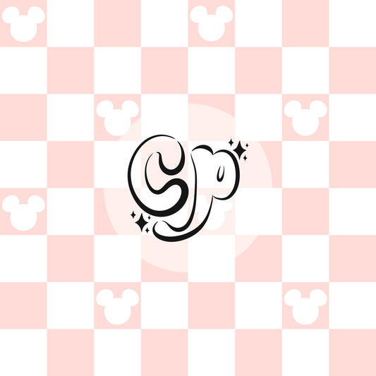 Mouse ears checkered seamless file