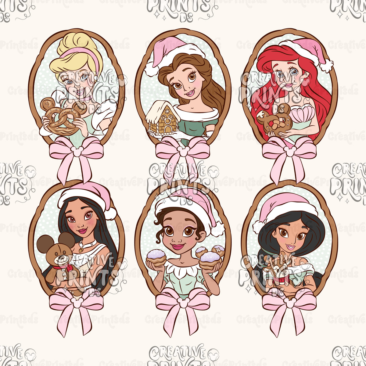 Christmas Princesses PNG Clipart