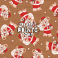 Magical Teddy Bear Seamless Pattern – Warm Brown