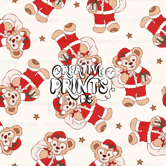 Magical Teddy Bear Seamless Pattern