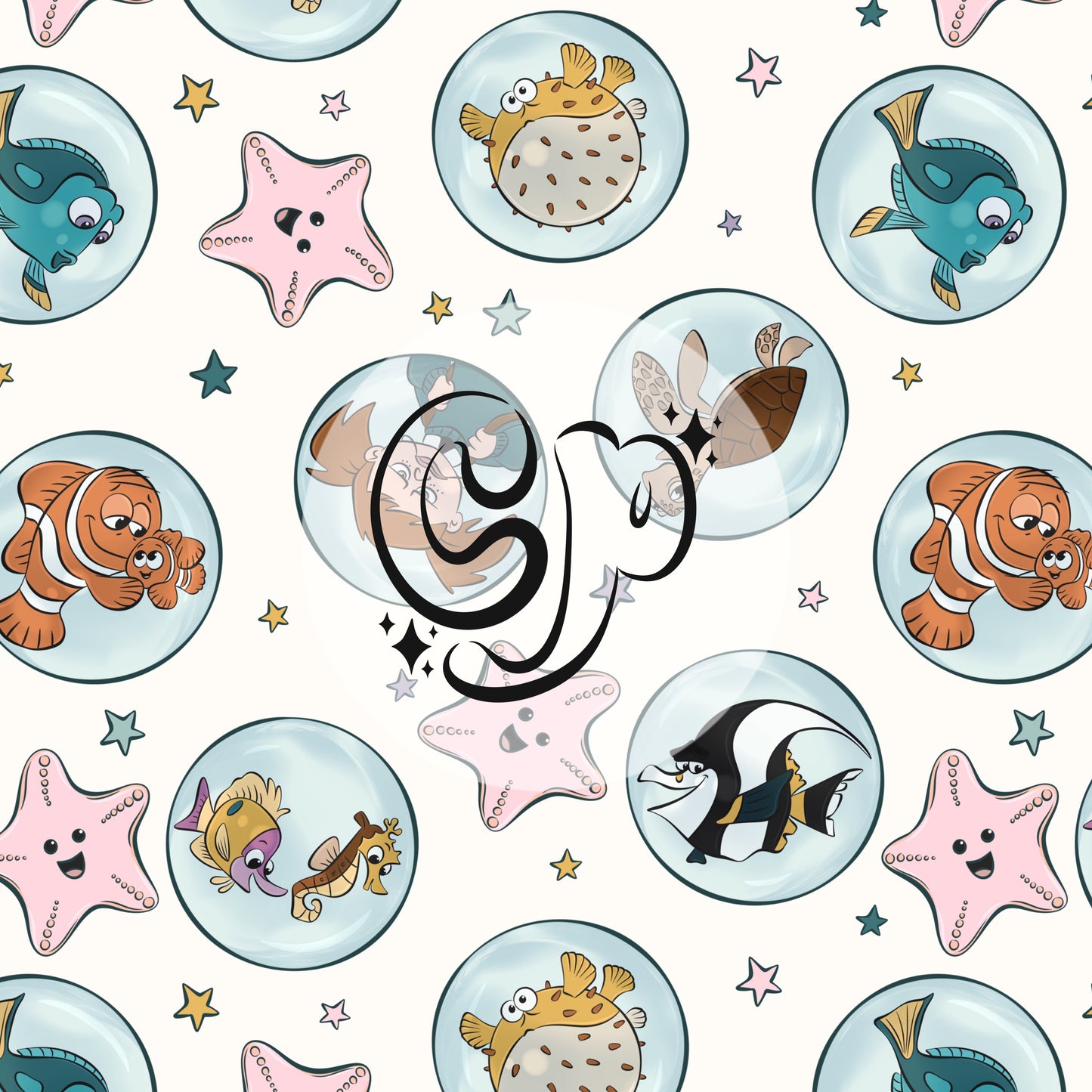 Nemo & Friends Bubbles Seamless file