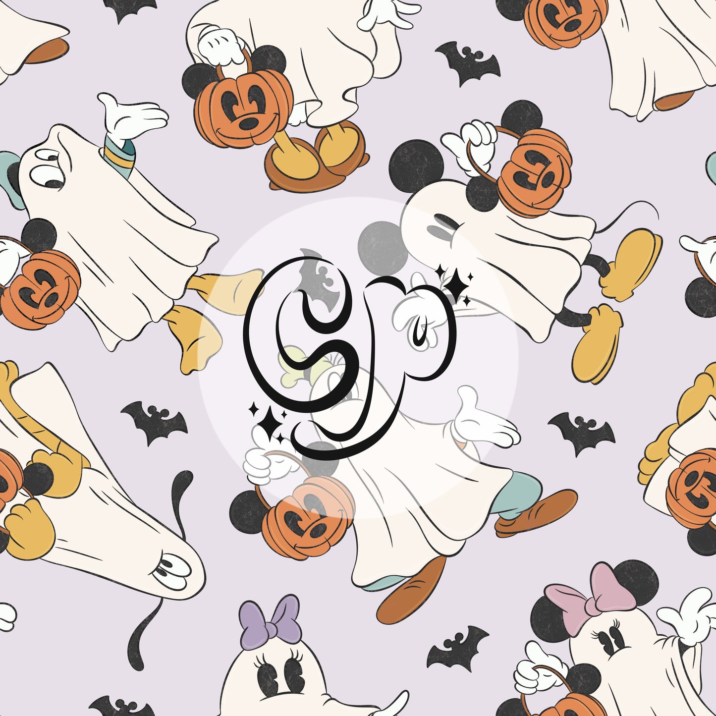 Mouse & Friends Ghosts Seamless file