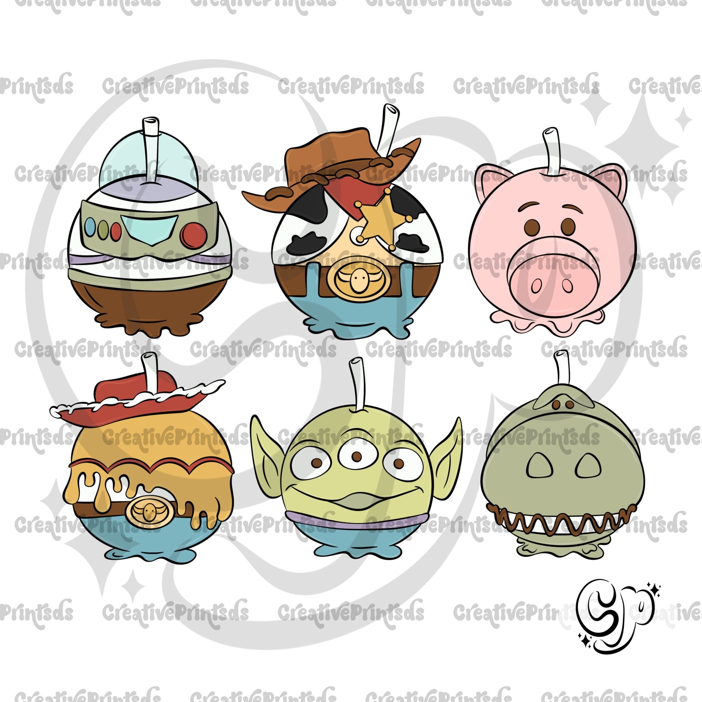 Story Candy Apples PNG