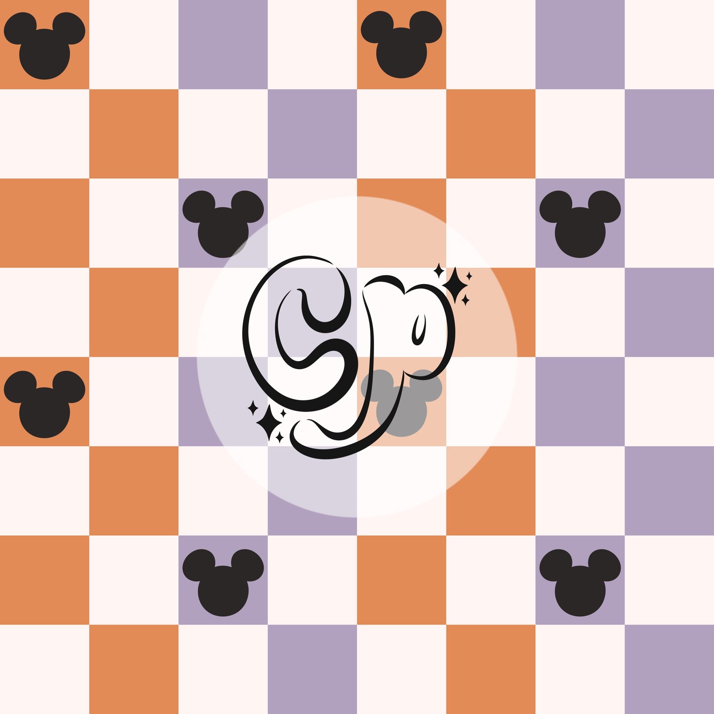 Mouse ears checkered seamless file