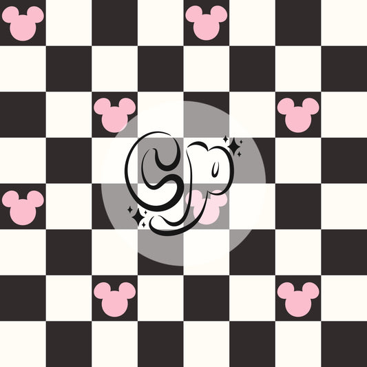 Mouse ears checkered seamless file