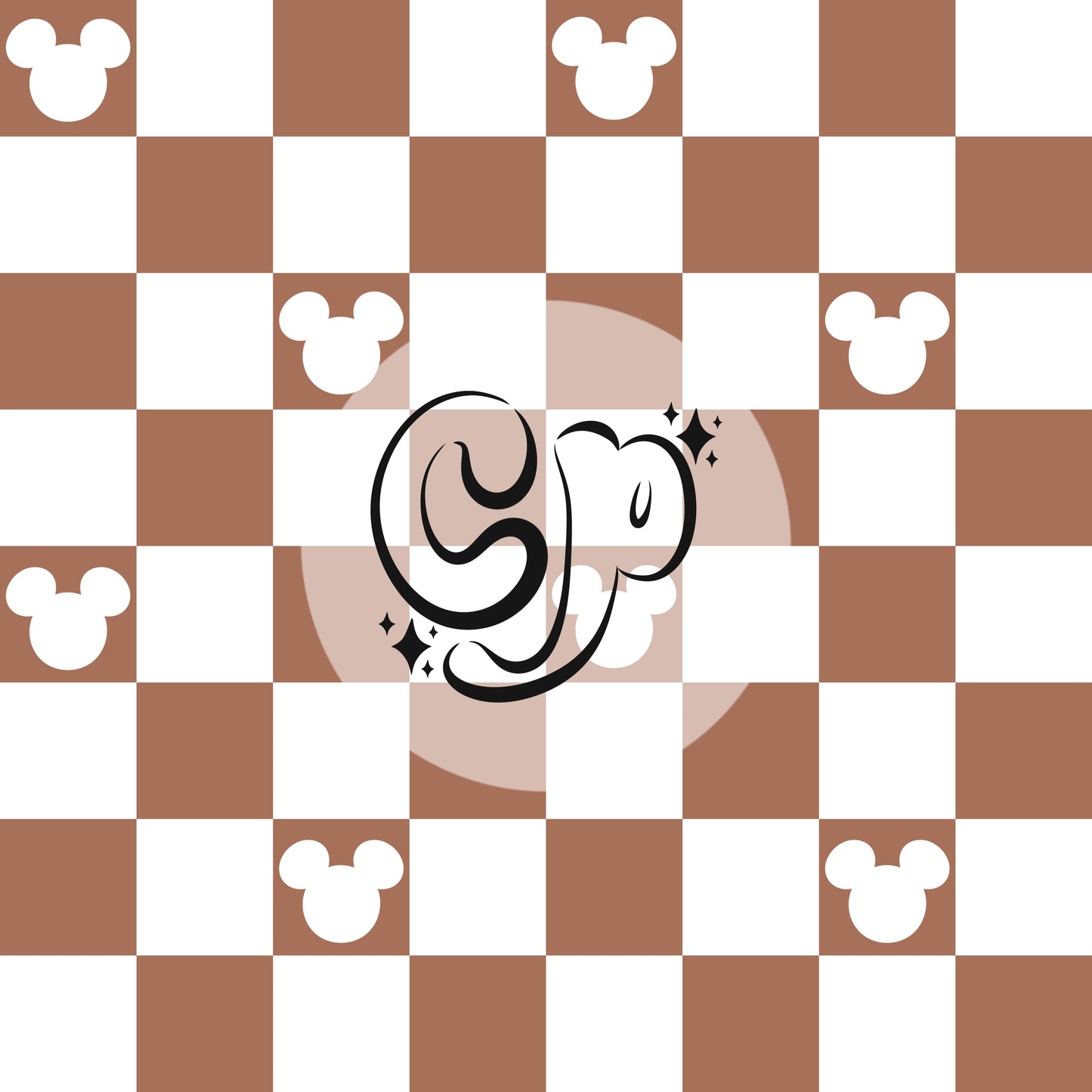 Mouse ears checkered seamless file