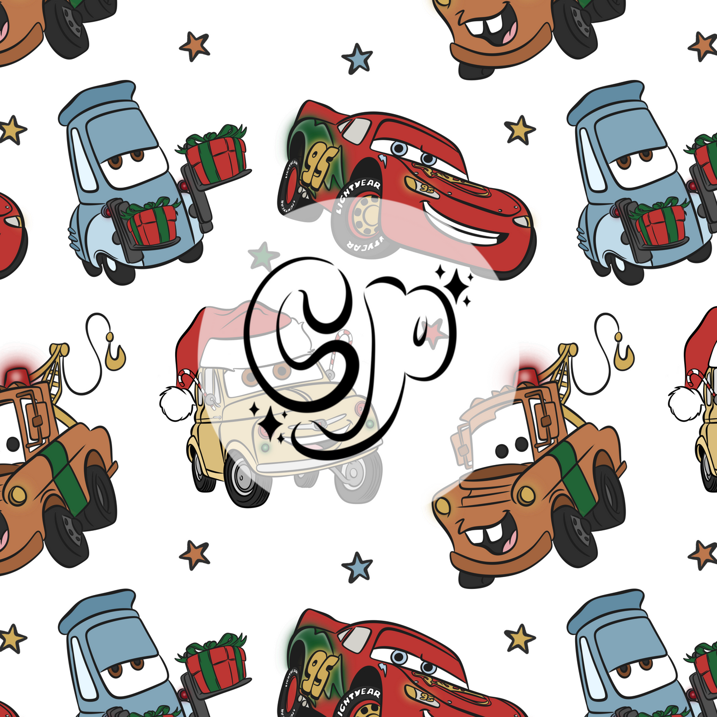 Cars Christmas Seamless file