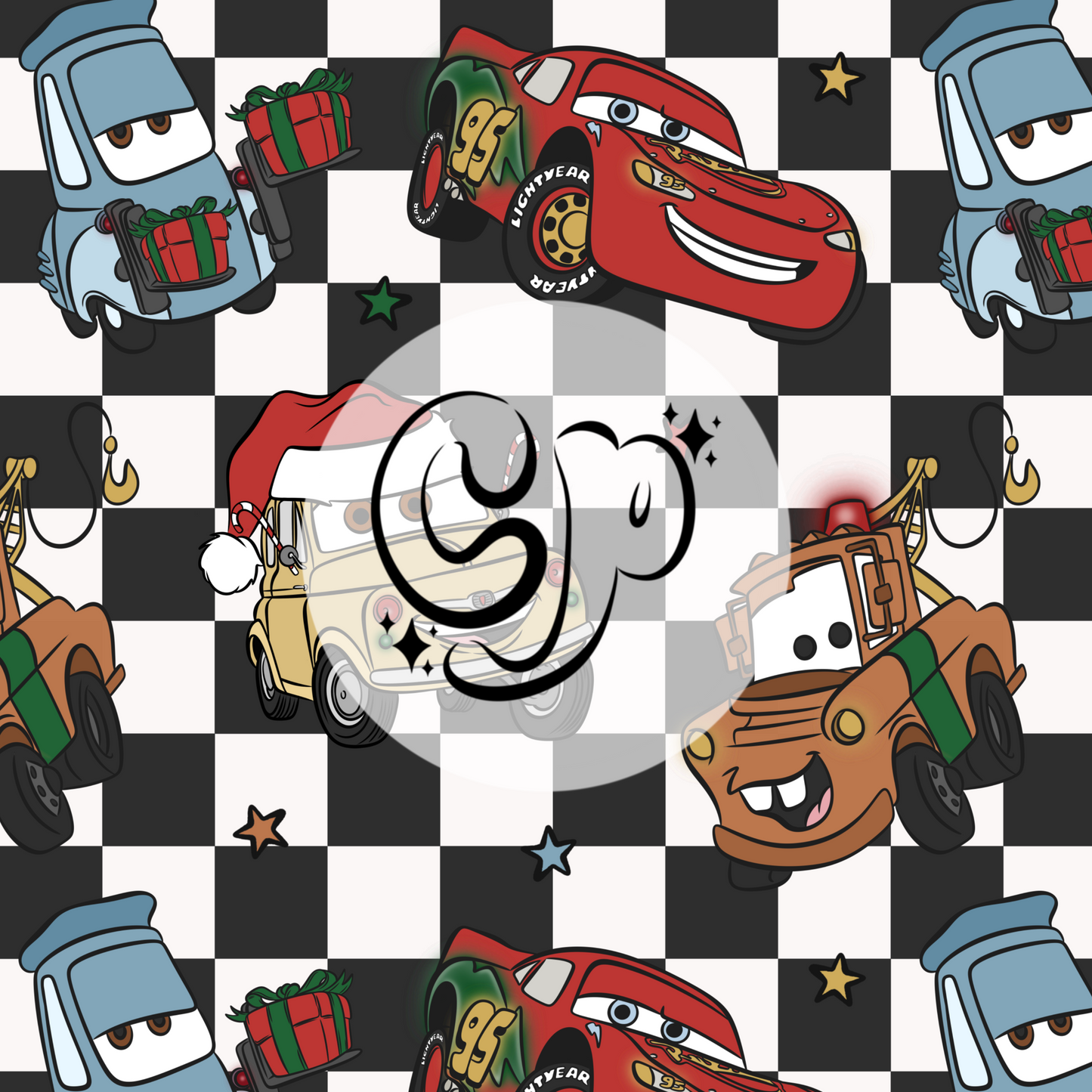 Cars Christmas Seamless file