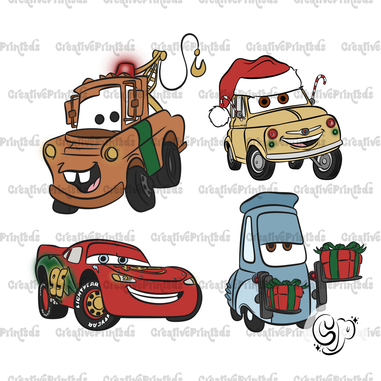 Cars Christmas PNG