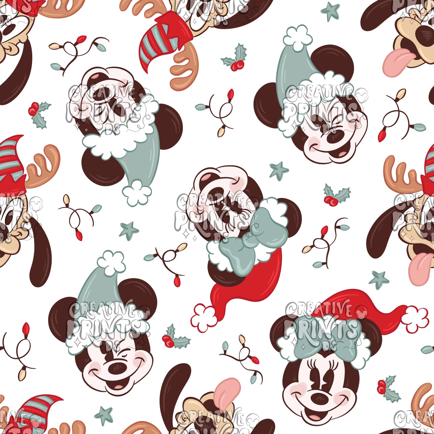Christmas Mouse Friends Seamless file