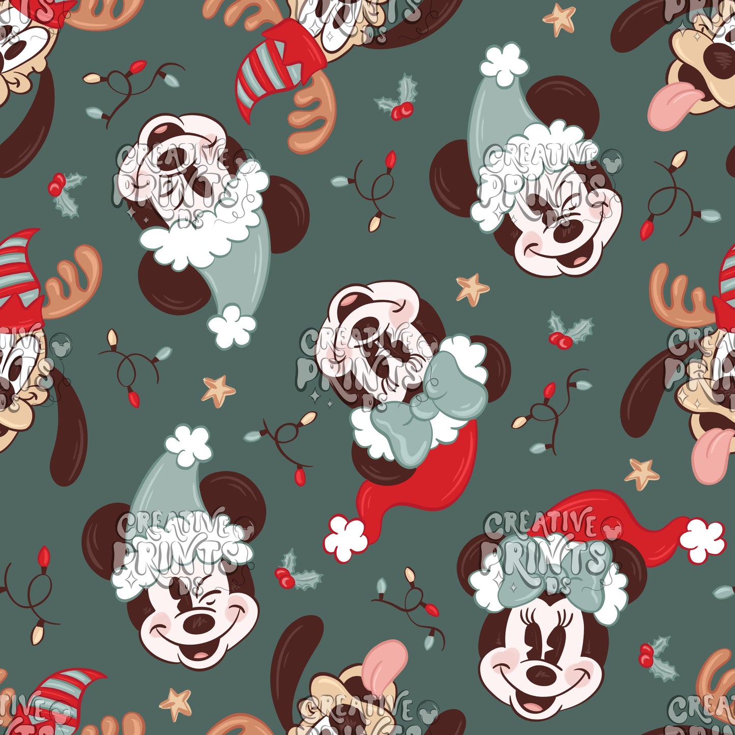 Christmas Mouse Friends Seamless file