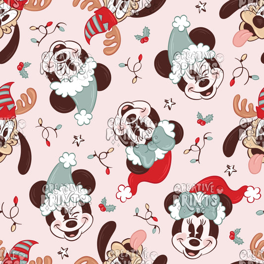 Christmas Mouse Friends Seamless file