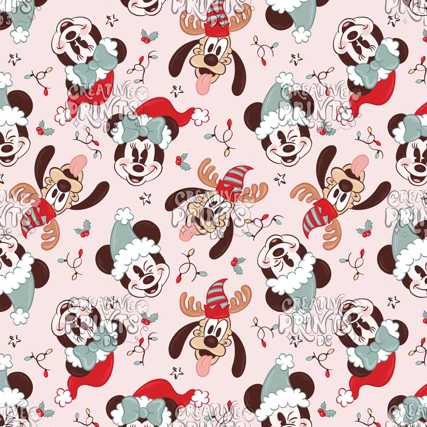 Christmas Mouse Friends Seamless file