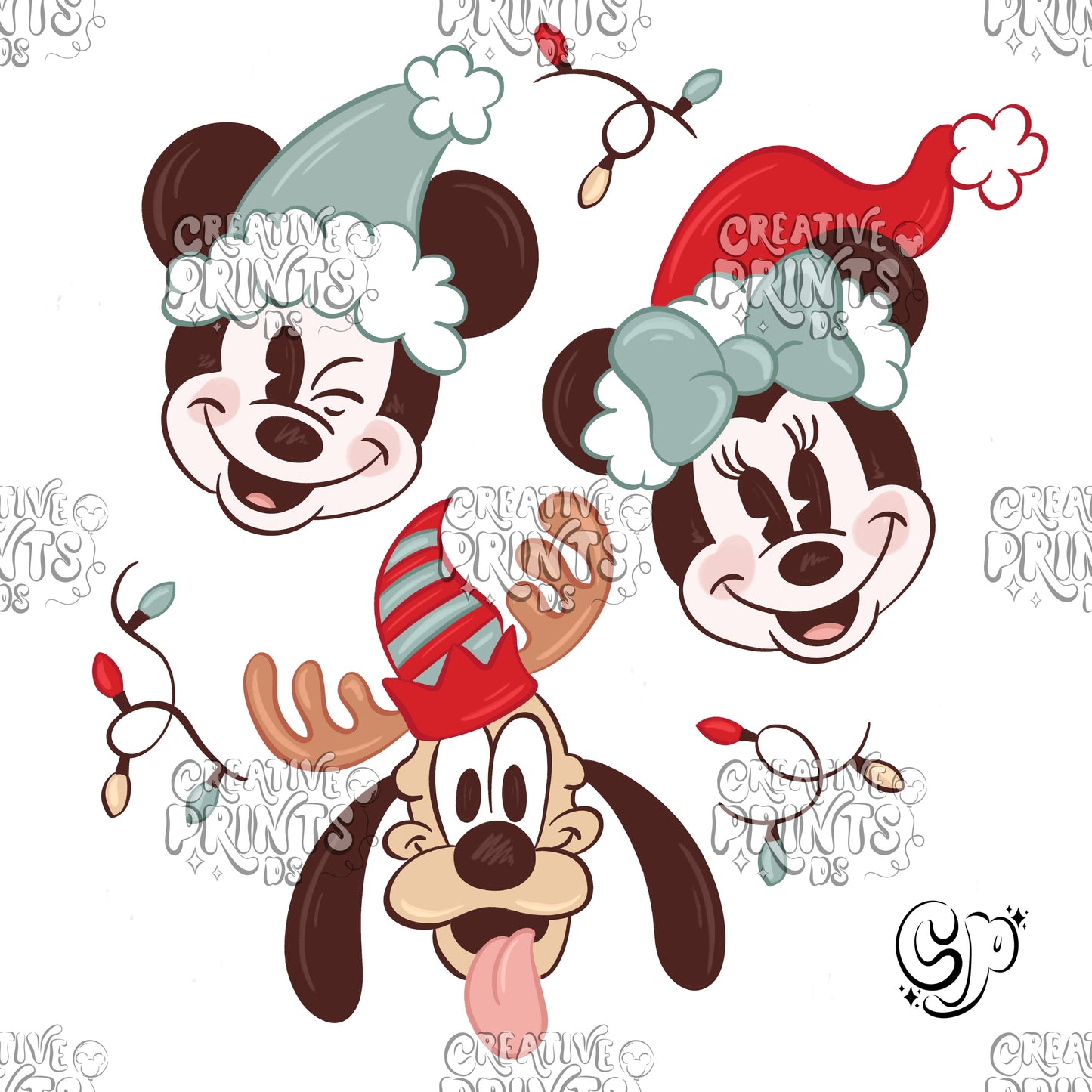Mouse & Friends Christmas PNG