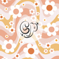 Retro Groovy Wavy Daisy seamless file