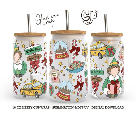 NYC Elf Cup Wrap 16oz