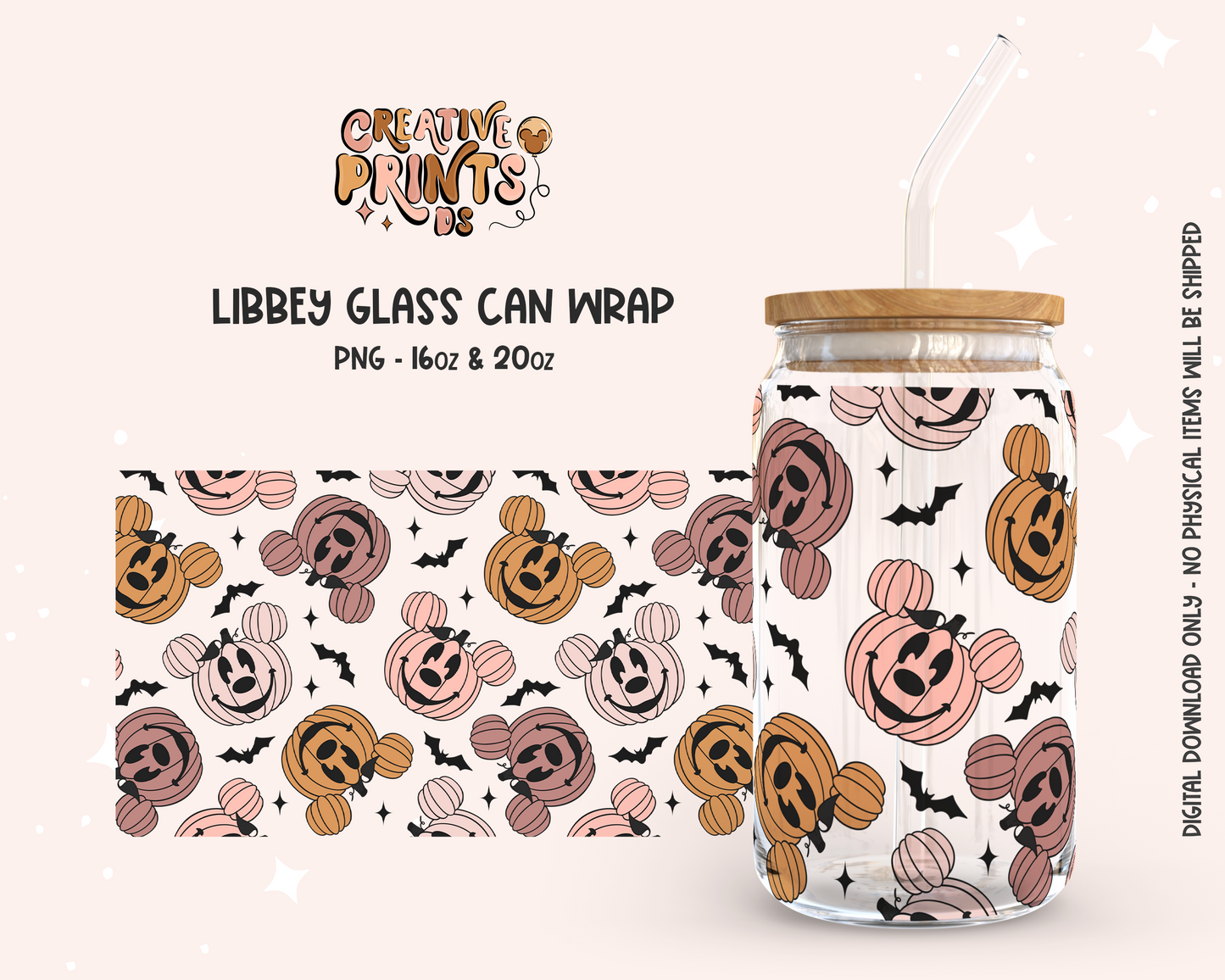 Mouse Pumpkins Cup Wrap 16oz & 20oz