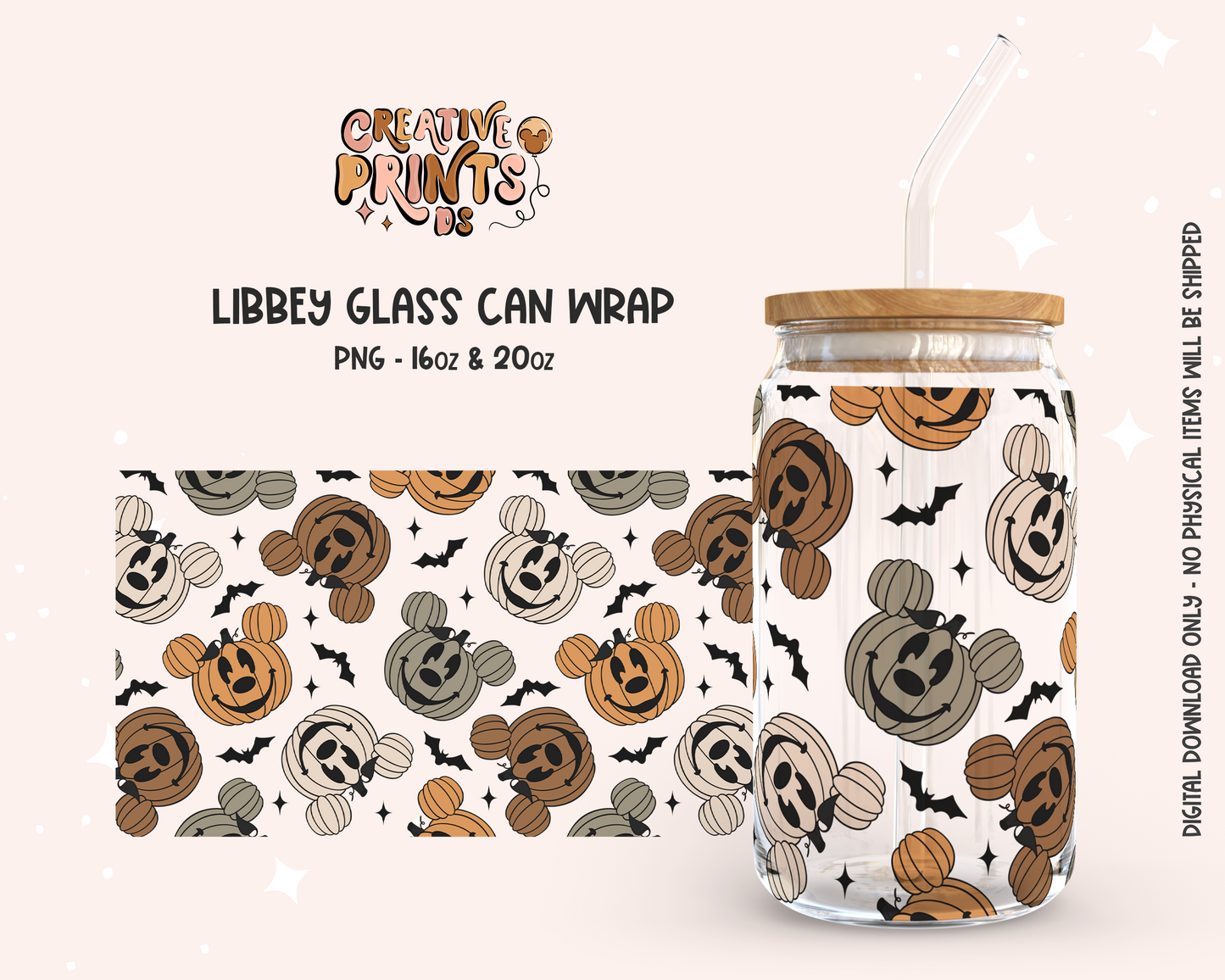 Mouse Pumpkins Cup Wrap 16oz & 20oz