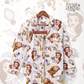 Enchanted Princess Christmas Seamless Pattern Files - Stripes Version