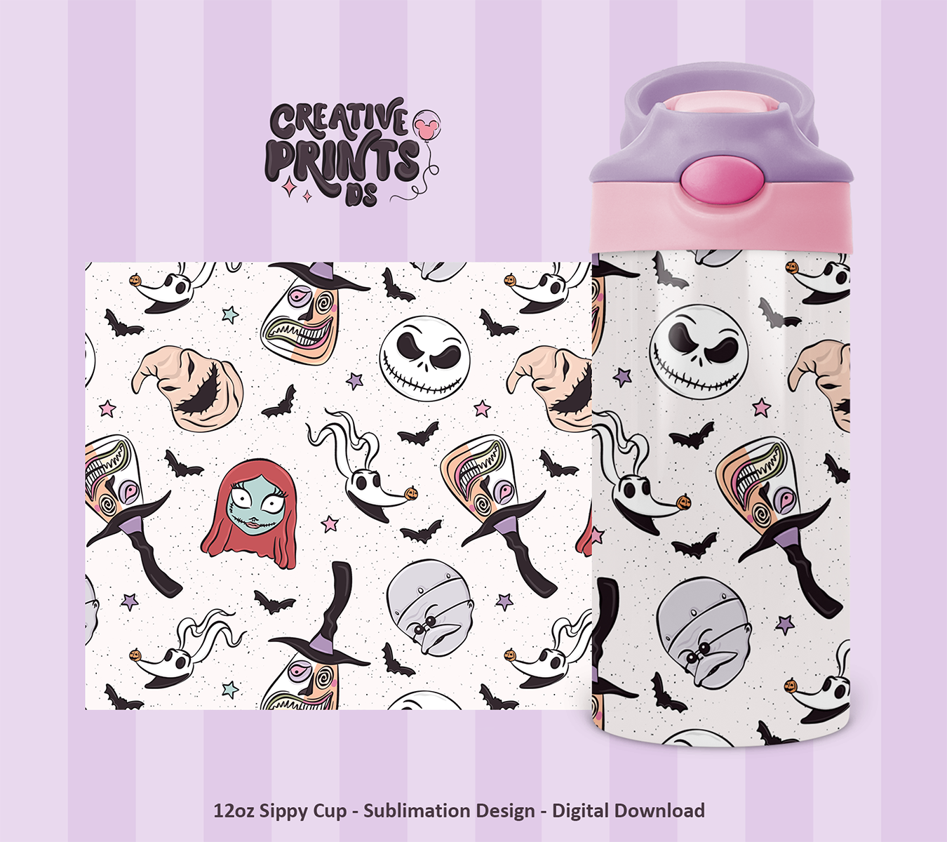 Magical Nightmare Sippy Cup Wrap 12oz