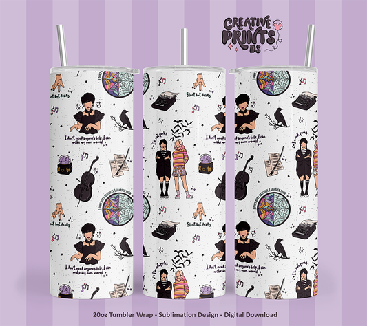 Nevermore Tumbler Wrap 20oz