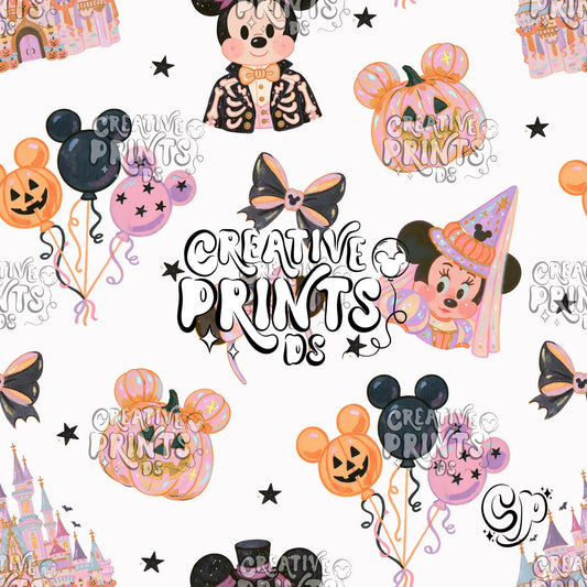 Spooky Mouse Friends Seamless file